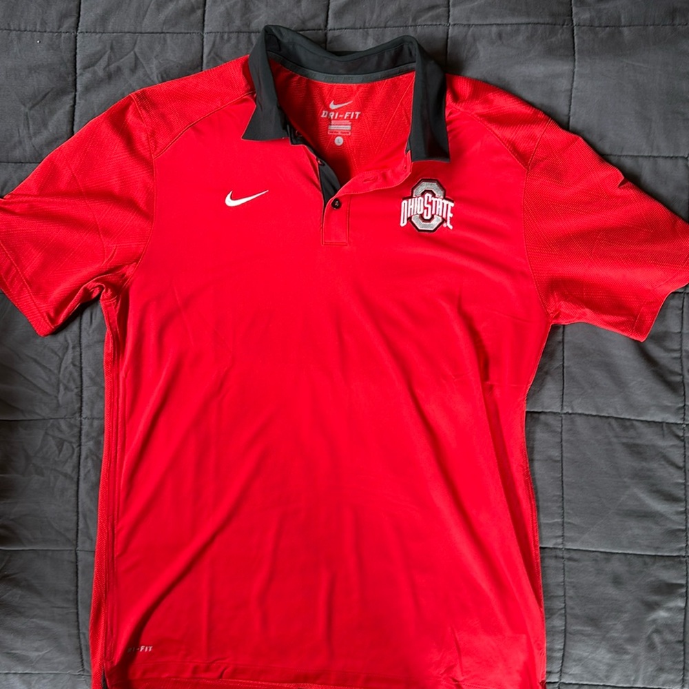 Official Ohio State team polo dri fit size large